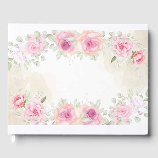 Floral Guest Book Gästebuch (Vorderseite)