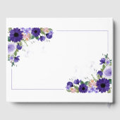 Floral Guest Book Gästebuch (Rückseite)