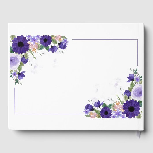 Floral Guest Book Gästebuch (Rückseite)