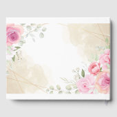 Floral Guest Book Gästebuch (Rückseite)