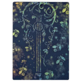 Floral Guitar Clipboard Klemmbrett (Rückseite)