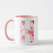 Floral H Initial Mug | Personalized Name & Traits Tasse (Links)