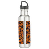 Floral Halloween Edelstahlflasche (Rückseite)