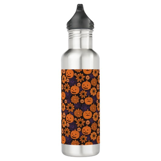Floral Halloween Edelstahlflasche (Rechts)
