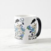 Floral Halloween ruft Verwandlungstasse (VorderseiteRechts)