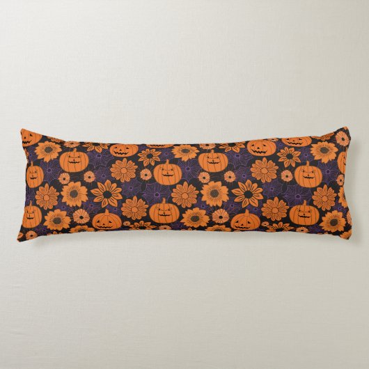 Floral Halloween Seitenschläferkissen (Vorderseite)