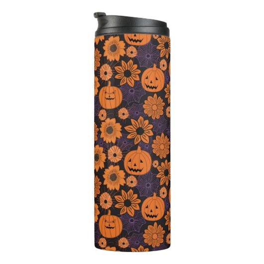 Floral Halloween Thermosbecher (Nach rechts gedreht)