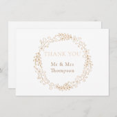 Floral Halo Laurel Garland Wedding Danke (Vorne/Hinten)