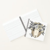 Floral Halo Sheep Notizblock (Innenseite)