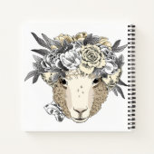 Floral Halo Sheep Notizblock (Rückseite)