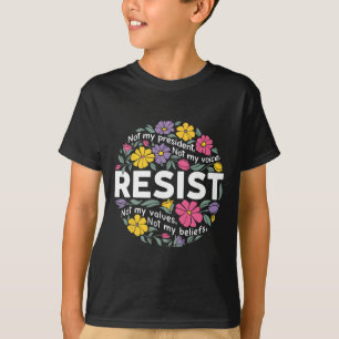 Floral hält sich nicht in den Händen meines Präsid T-Shirt