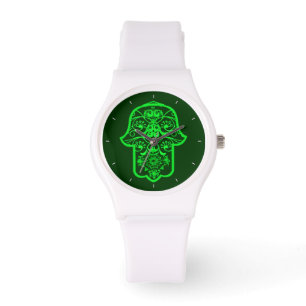 Floral Hamsa Armbanduhr