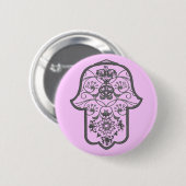 Floral Hamsa Button (Vorne & Hinten)