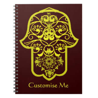 Floral Hamsa (gelb) Notizblock
