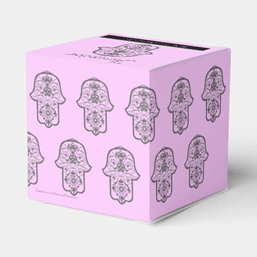 Floral Hamsa (Original) Geschenkschachtel (Rückseite)