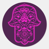 Floral Hamsa Pink