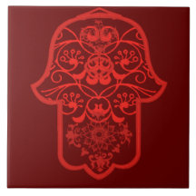 Floral Hamsa (rot)