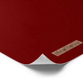 Floral Hamsa (rot) Poster (Ecke)