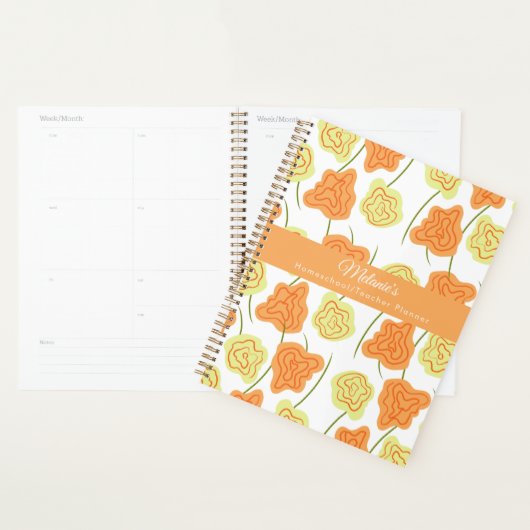 Floral Hand Draacher School Homeschool Planer (Anzeige)