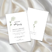 Floral Happily Ever After Party Wedding Reception Einladung