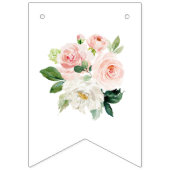 Floral Happy Birthday Bunting Fahnen, Banner (Erste Fahne)