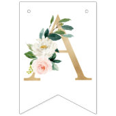 Floral Happy Birthday Bunting Fahnen, Banner (Dritte Fahne)