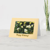 Floral, Happy Birthday Card Karte (Vorderseite)