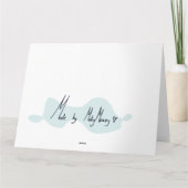 Floral Happy Birthday Karte (Rückseite)