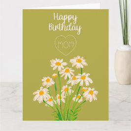 Floral Happy Birthday Mama Card Karte