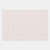 Floral Happy Geburtstag mit Namen Geschenkpapier Set (Vorderseite 2)