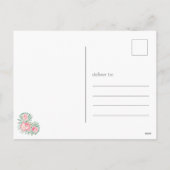 Floral Happy Mother Day Feiertagspostkarte (Rückseite)