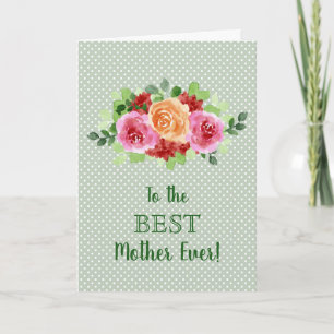 Floral Happy Mother Day Karte