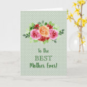 Floral Happy Mother Day Karte (Gelbe Blume)