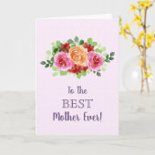 Floral Happy Mother Day Karte (Gelbe Blume)