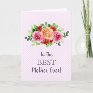 Floral Happy Mother Day Karte