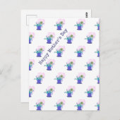 Floral Happy Mother Day Postkarte (Vorne/Hinten)