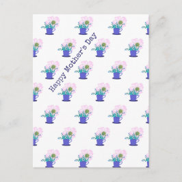 Floral Happy Mother Day Postkarte
