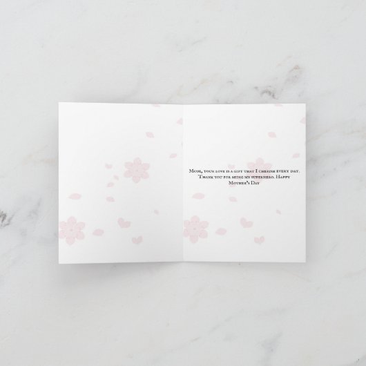 Floral Happy Mother's Day Card Karte (Innenseite)