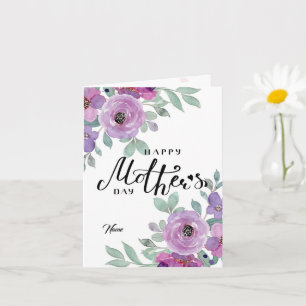 Floral Happy Mother's Day Card Karte