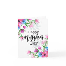 Floral Happy Mother's Day Card
