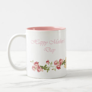Floral Happy Mother's Day Coffee Tasse