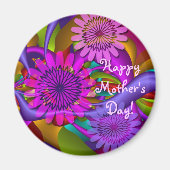 Floral Happy Mother's Day Magnet (Vorne)