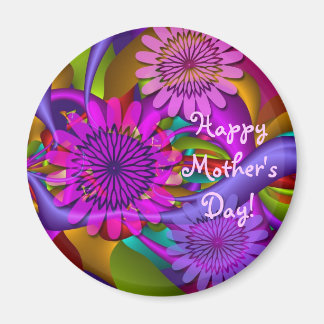Floral Happy Mother's Day Magnet