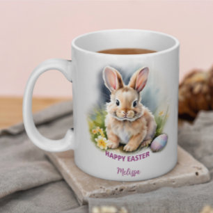 Floral Happy Ostersonne mit Ei Kaffeetasse