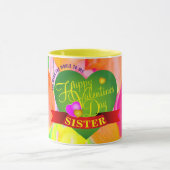 Floral Happy Valentines Tasse (Zentrum)