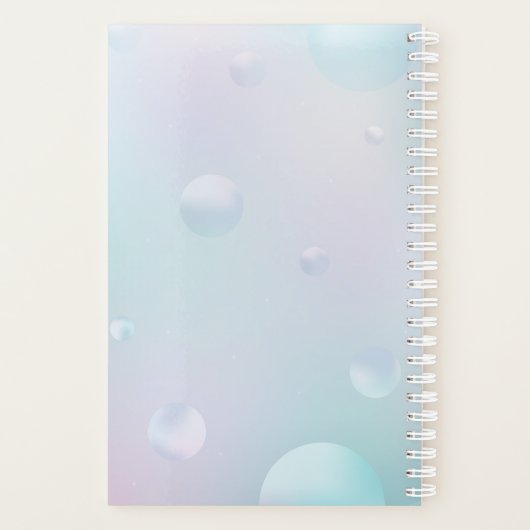 Floral Hardcover Small Daily Planner Planer (Rückseite)