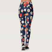 Floral Harmony Leggings von Charles Goy (Rückseite)