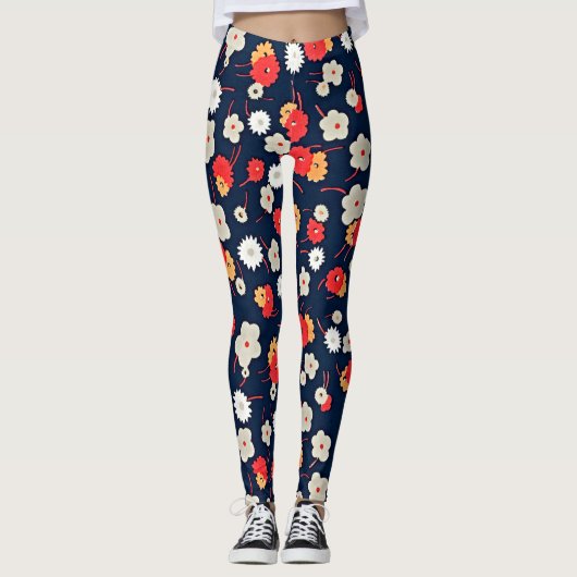 Floral Harmony Leggings von Charles Goy (Vorderseite)