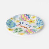 floral hat er aufgetaucht pappteller (Schrägansicht)