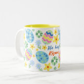 Floral hat er Osterfeier Tasse (Vorderseite Links)